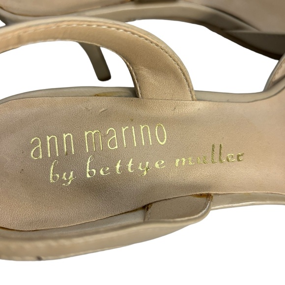 Bettye Muller nude pointed toe sling back dressy formal high heel shoe 8 1/2 - Picture 5 of 13